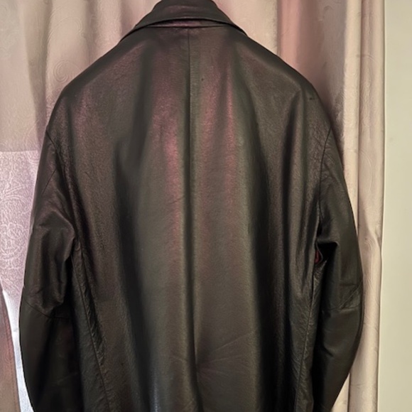 Diesel Black Leather jacket - Picture 4 of 7